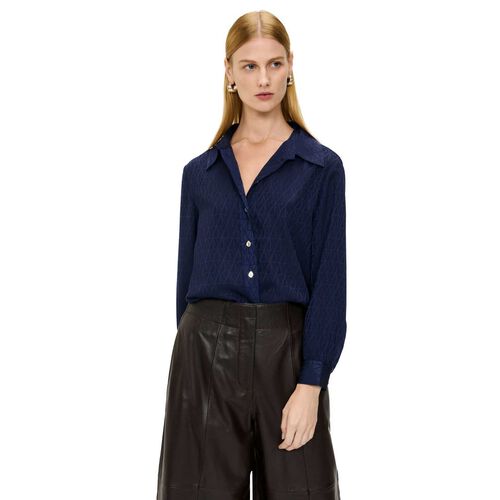 Veronika Maine Monogram Jacquard Shirt
